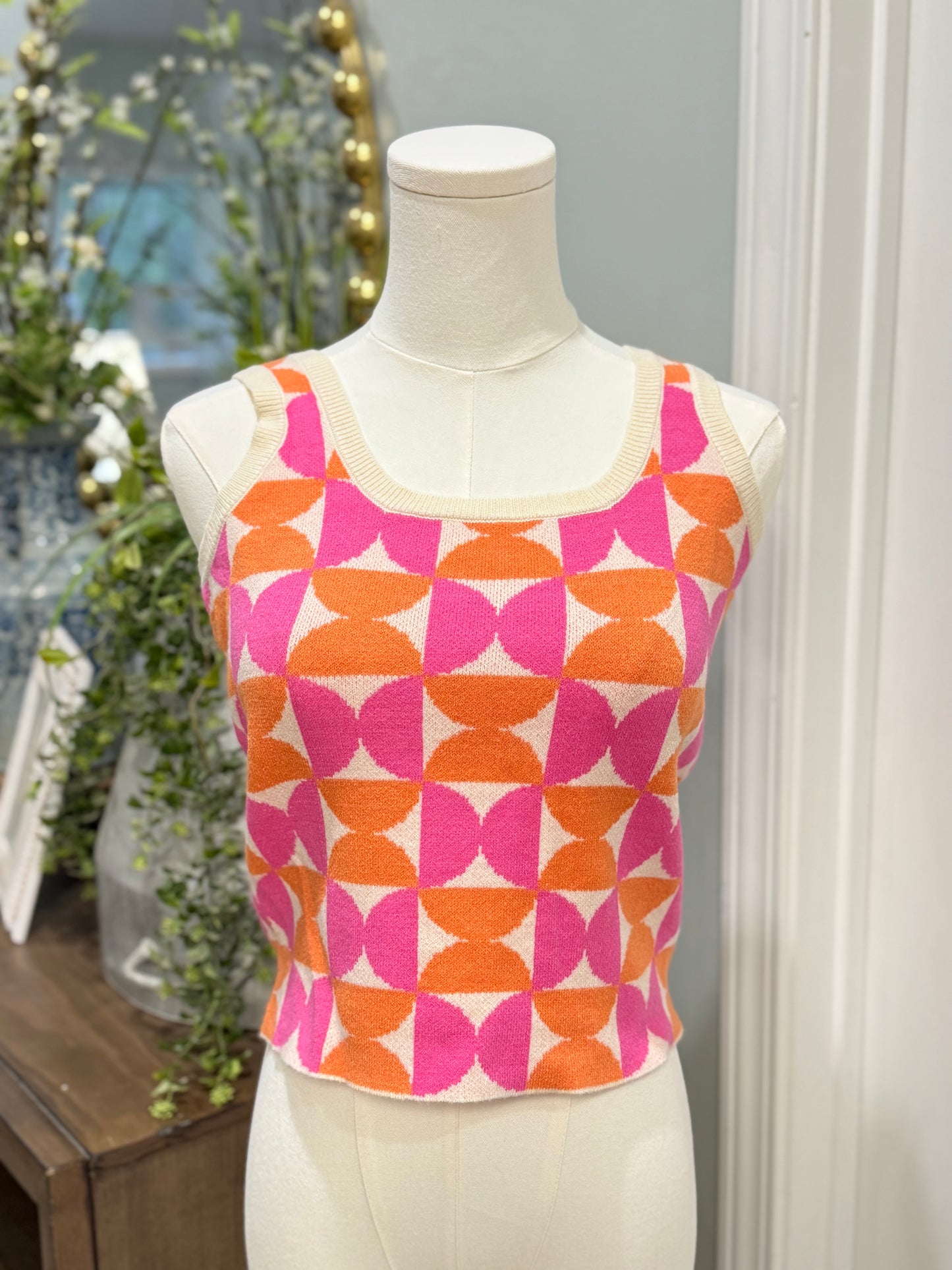 Womens Pink Lily Tank Medium EUC