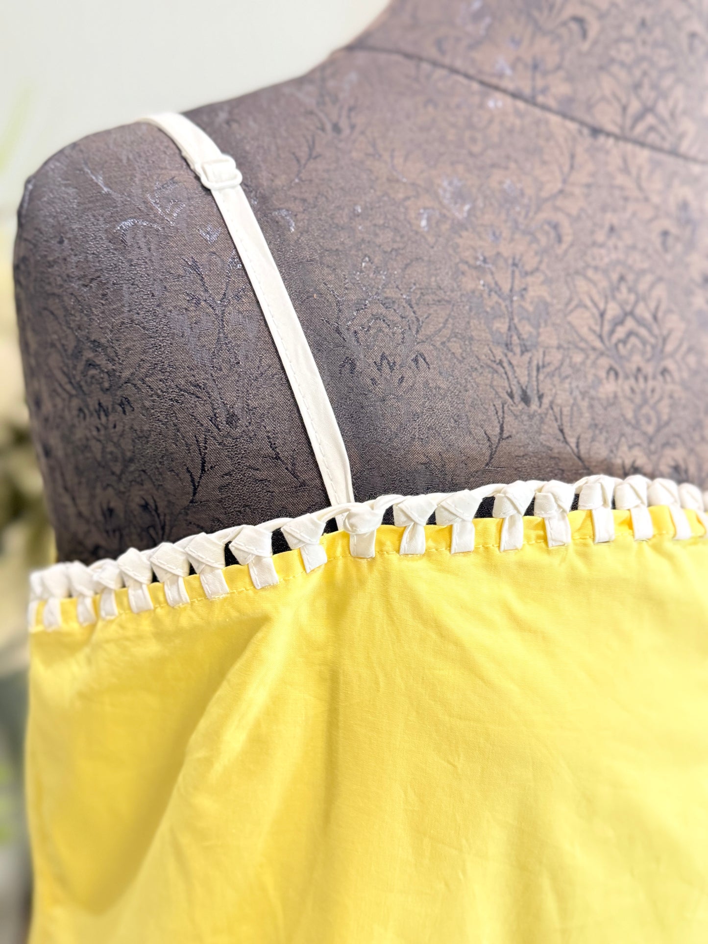 Womens Day+Moon Yellow Dress Large NWT $66