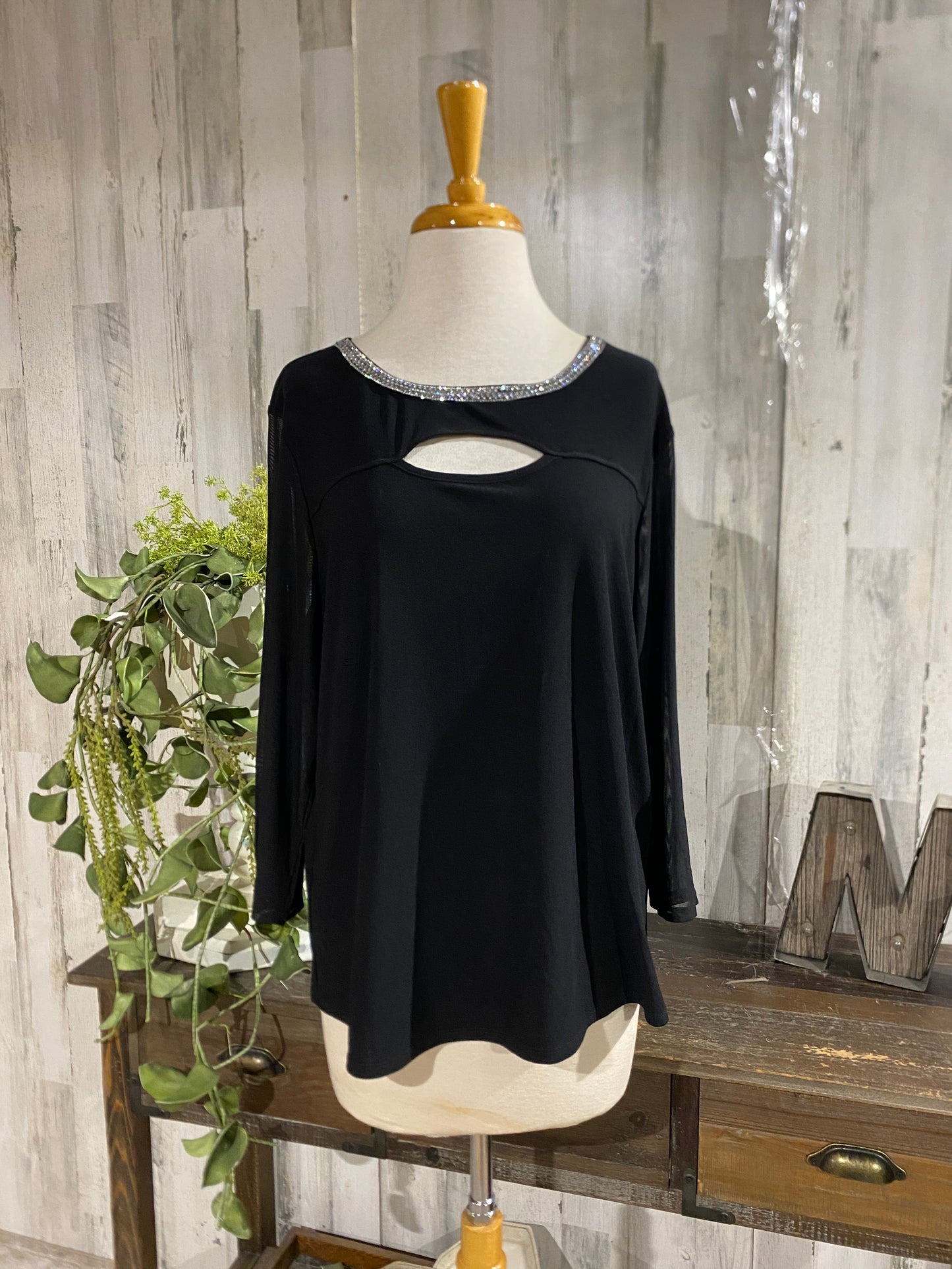 Womens Vintage Rose Top Sz XLarge
