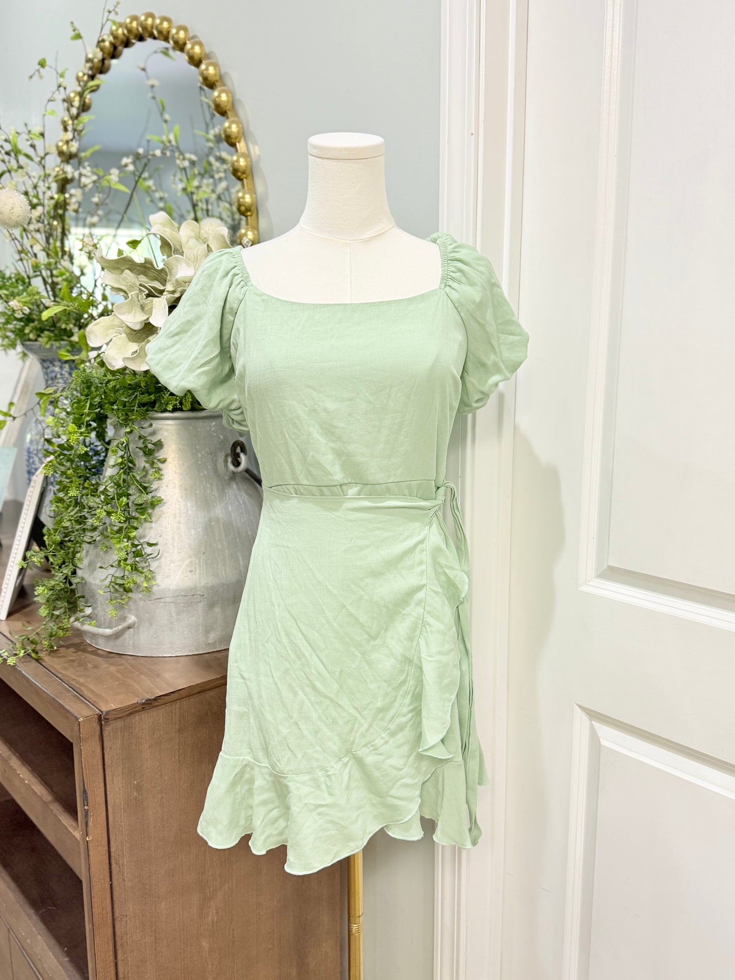 Womens Green Trixxi Dress Medium EUC