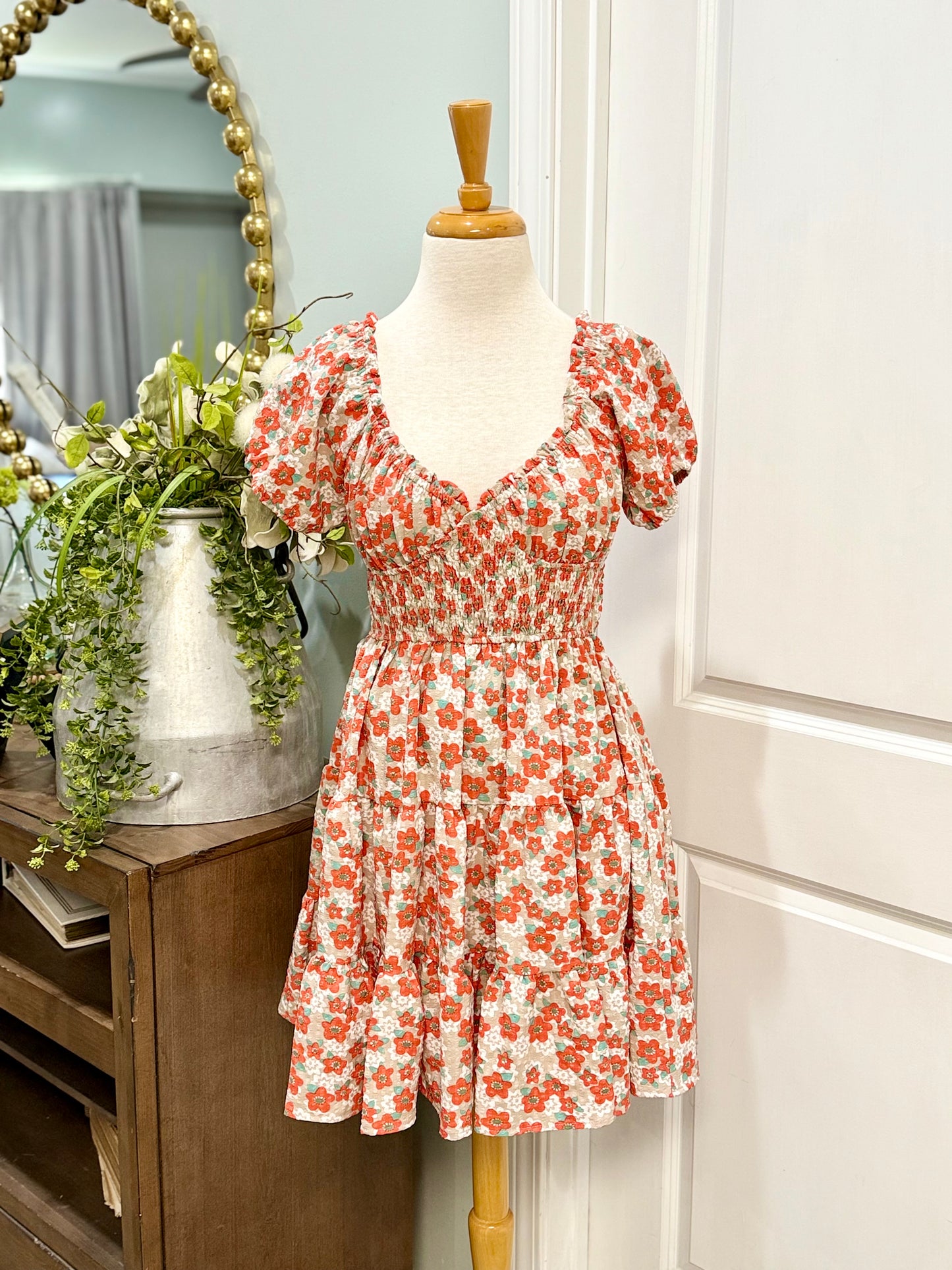 Womens Entro Floral Dress Size Medium