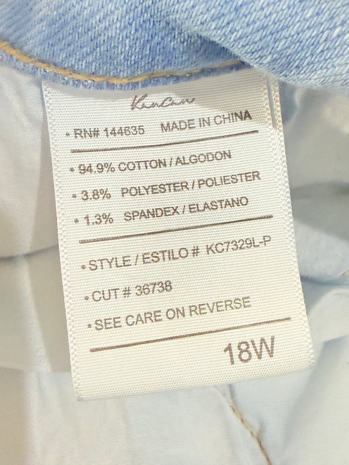 Womens Kancan Skinny Jeans Size 18W EUC