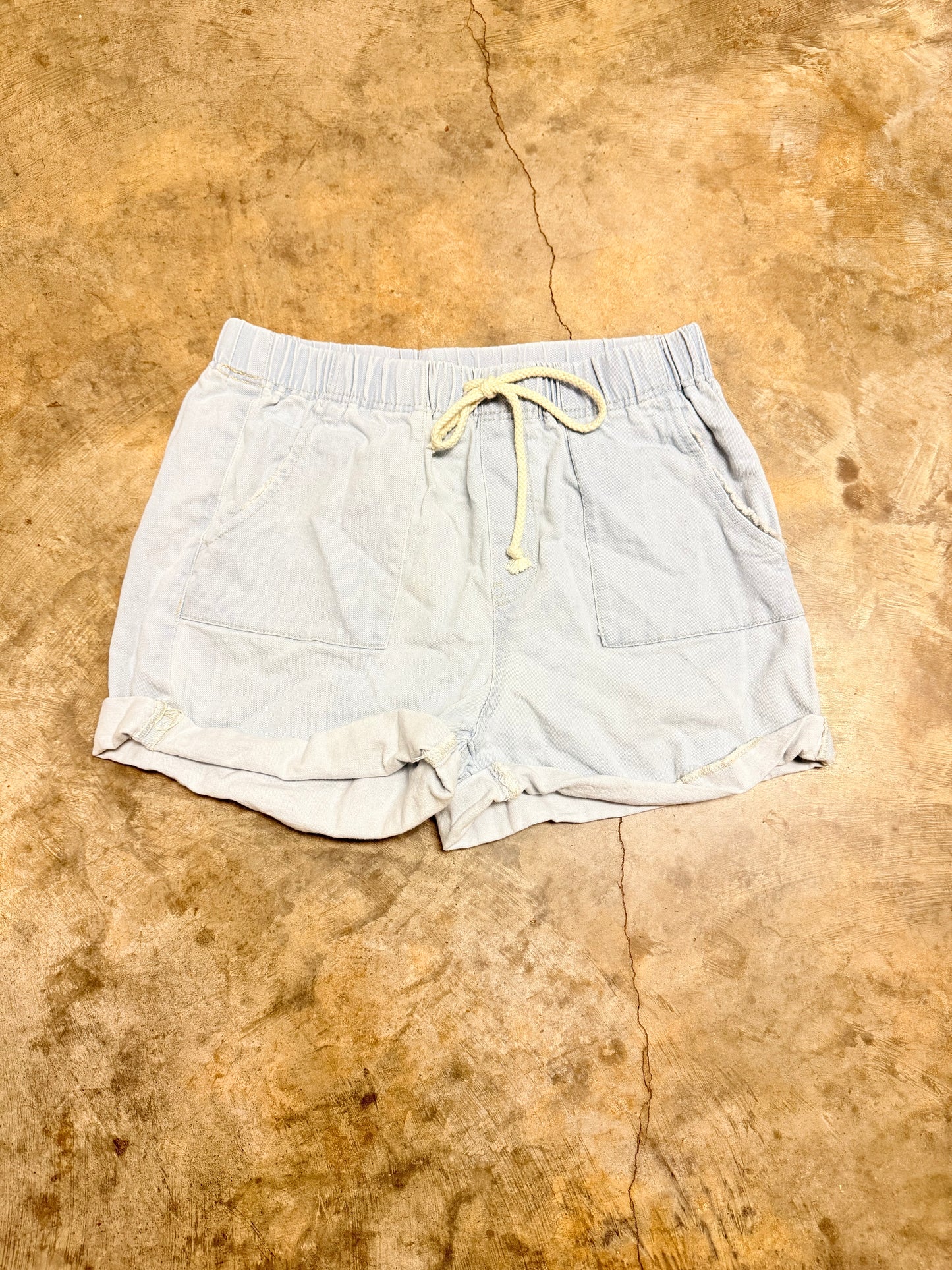 Womens Denim Pull On Shorts XXL EUC