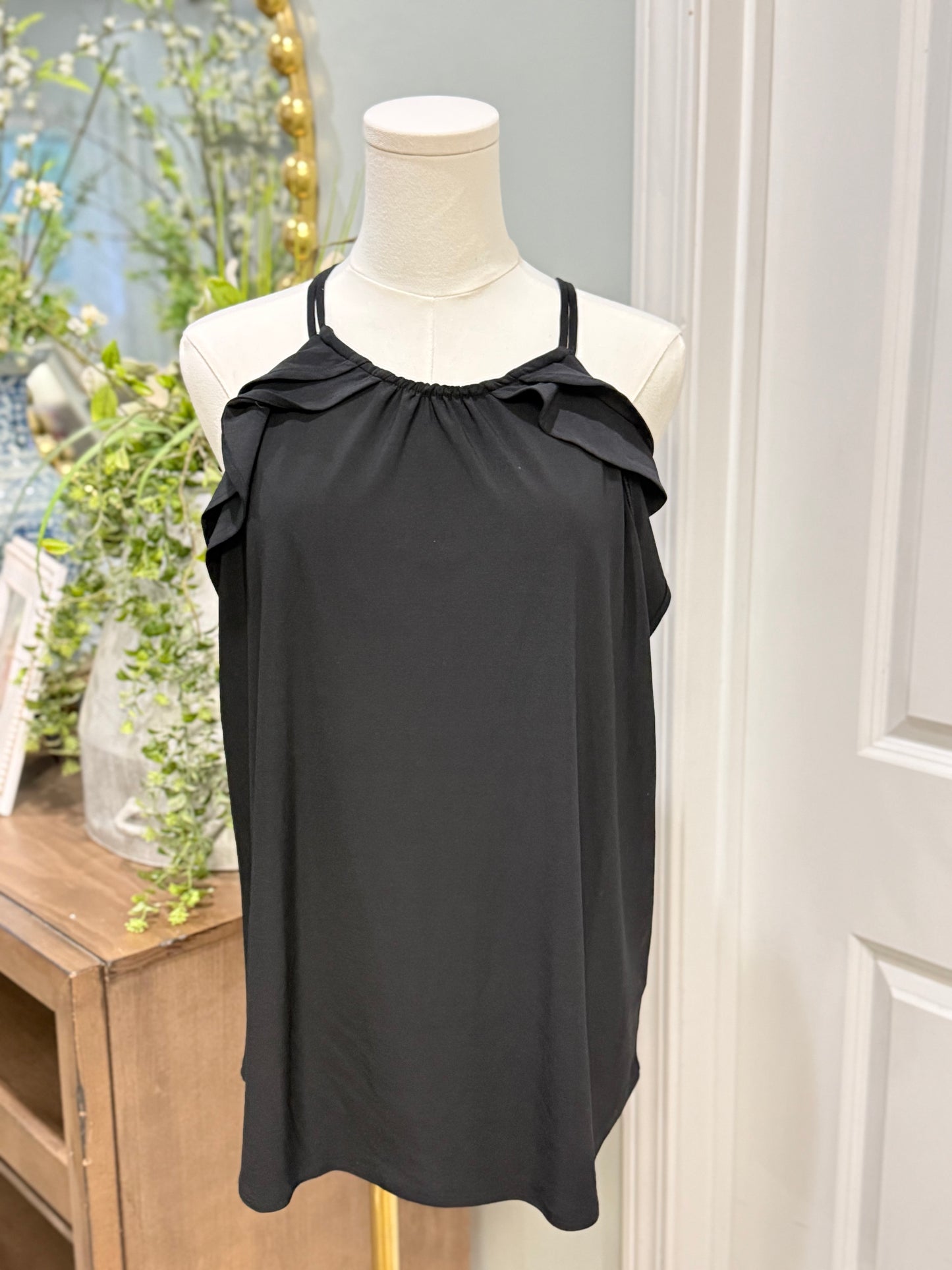 Womens White House Black Market Sleeveless Blouse Large