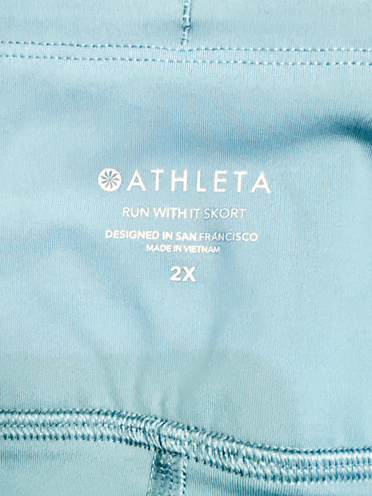 Womens Athleta Teal Skort 2X NWT