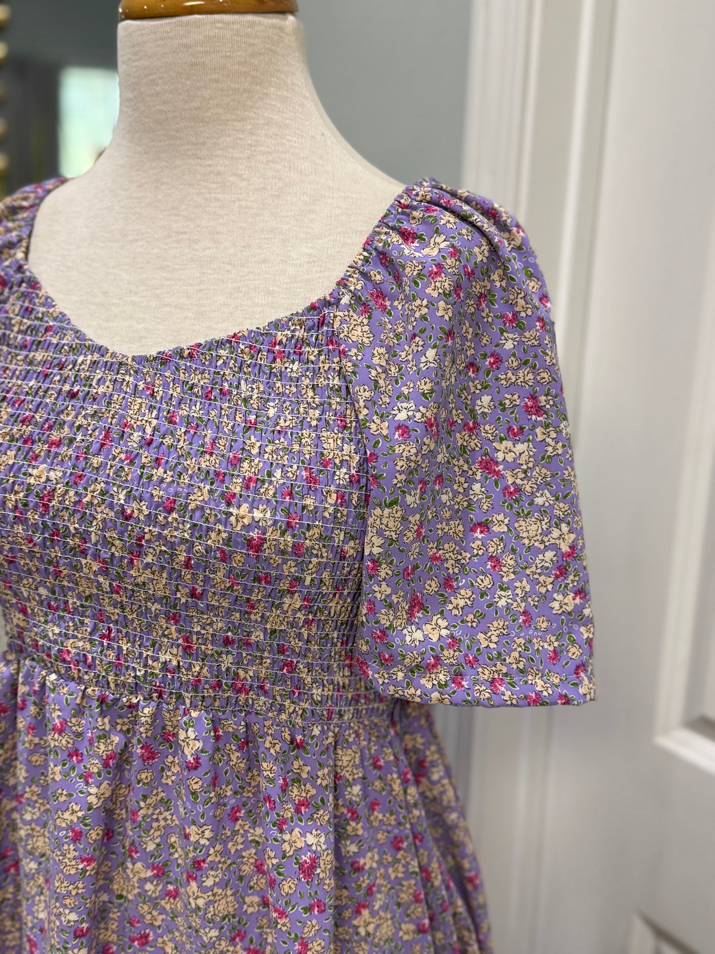 Womens Sunday Up Smocked Dress Size Medium