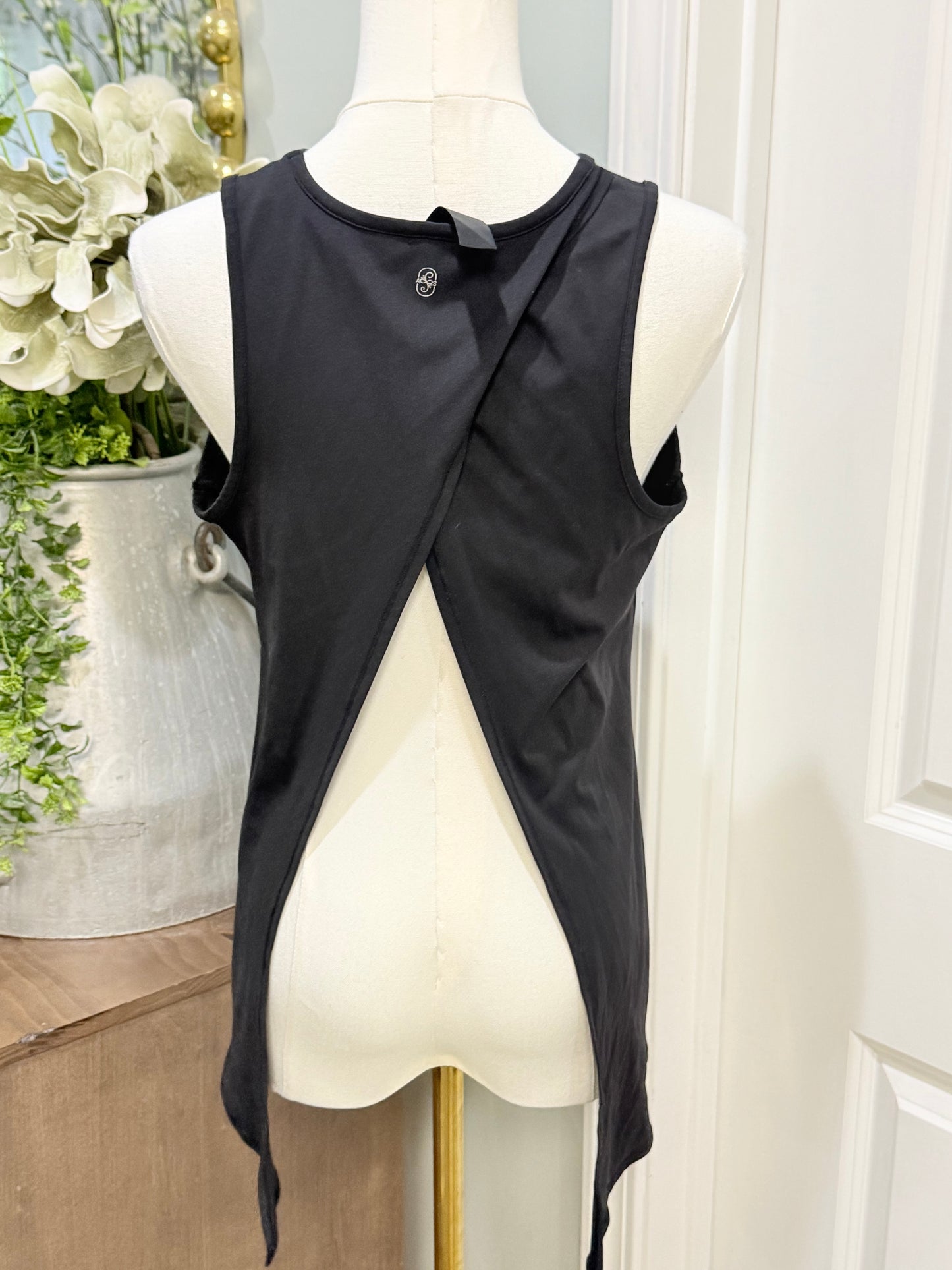 Womens AS Revival Black Athletic Tank Small EUC