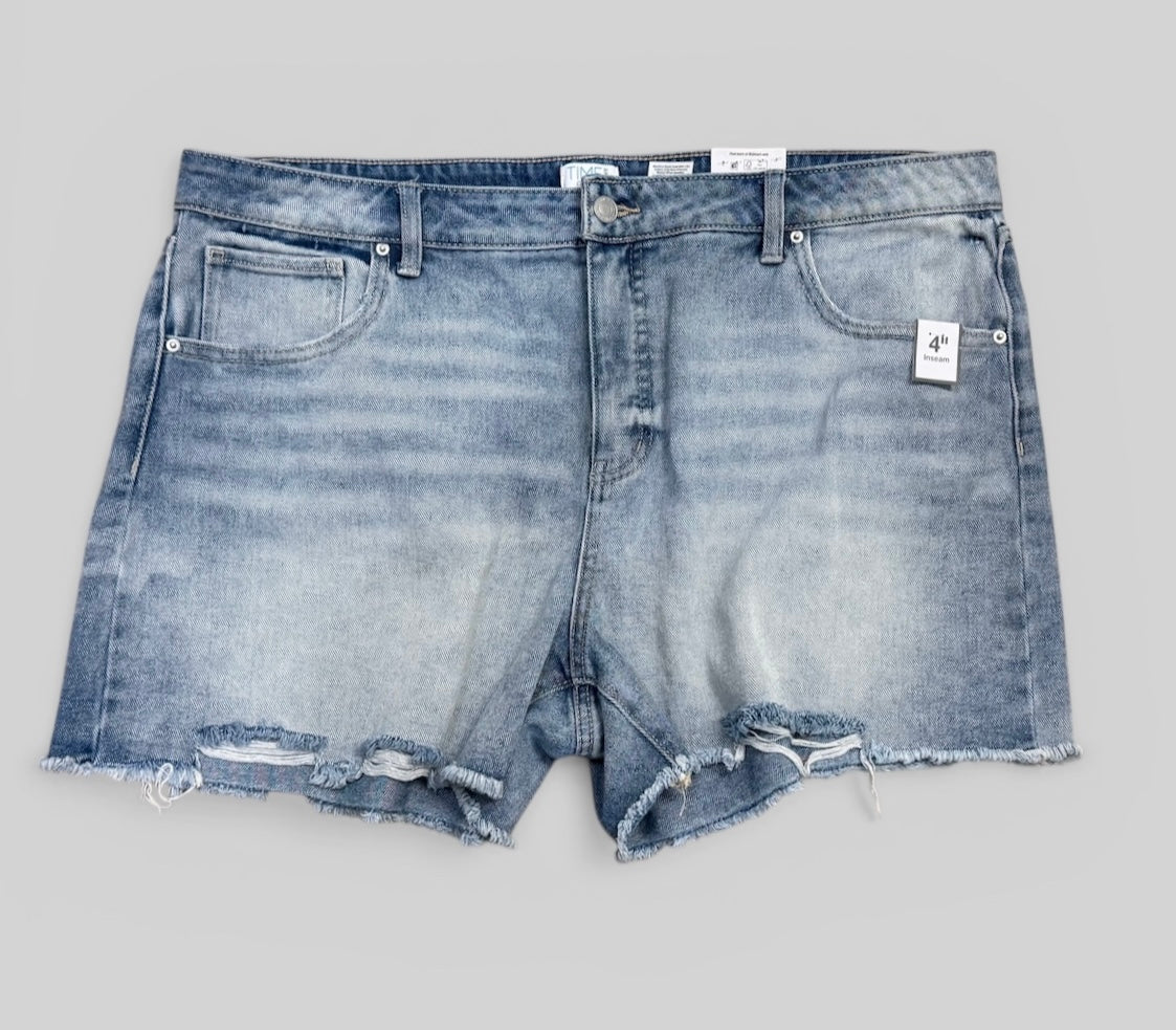 Womens Denim Shorts Size 20 4" NWT