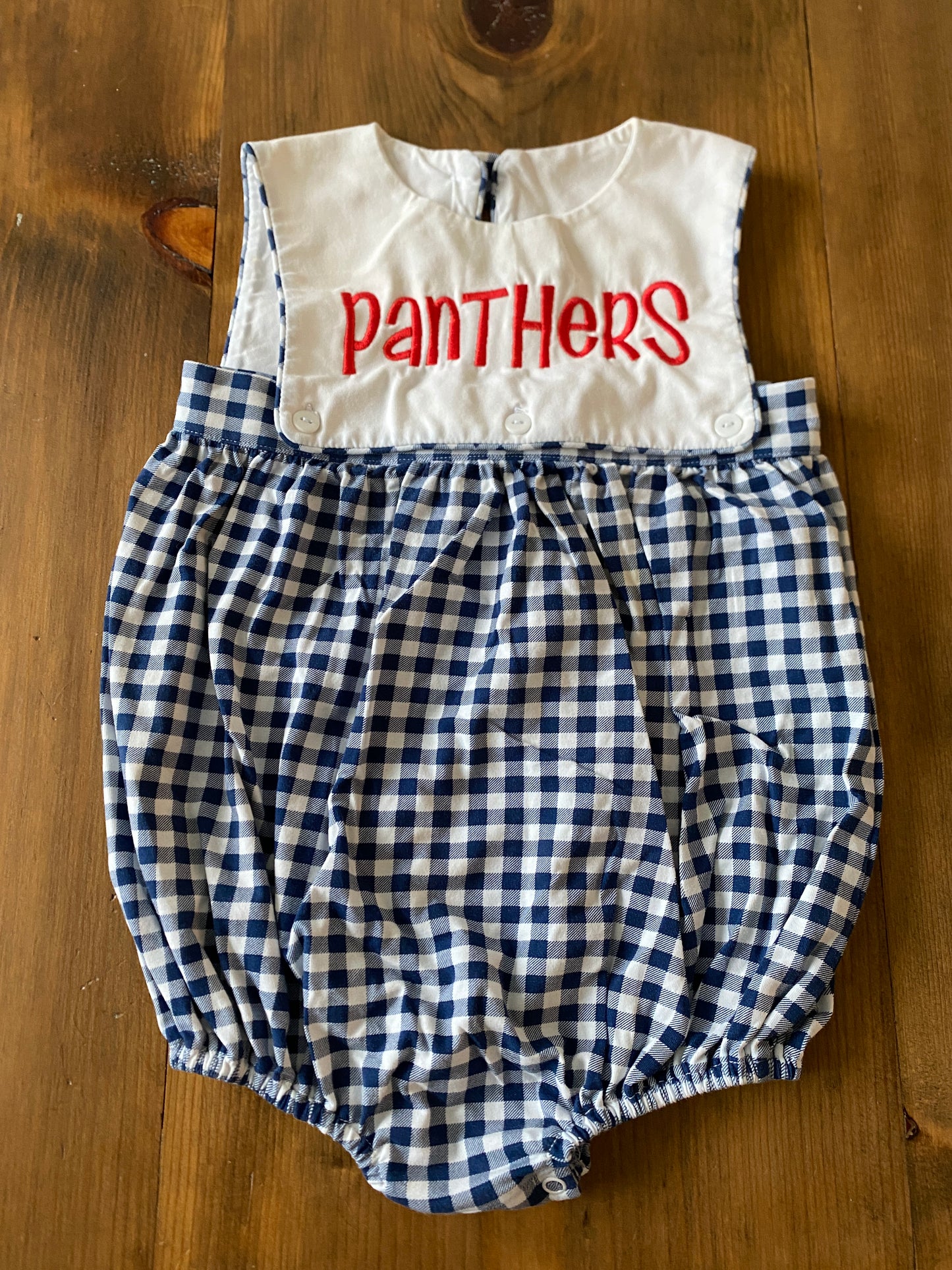 Boys Sugar Pumpkin Panthers Onesie Sz 24mth