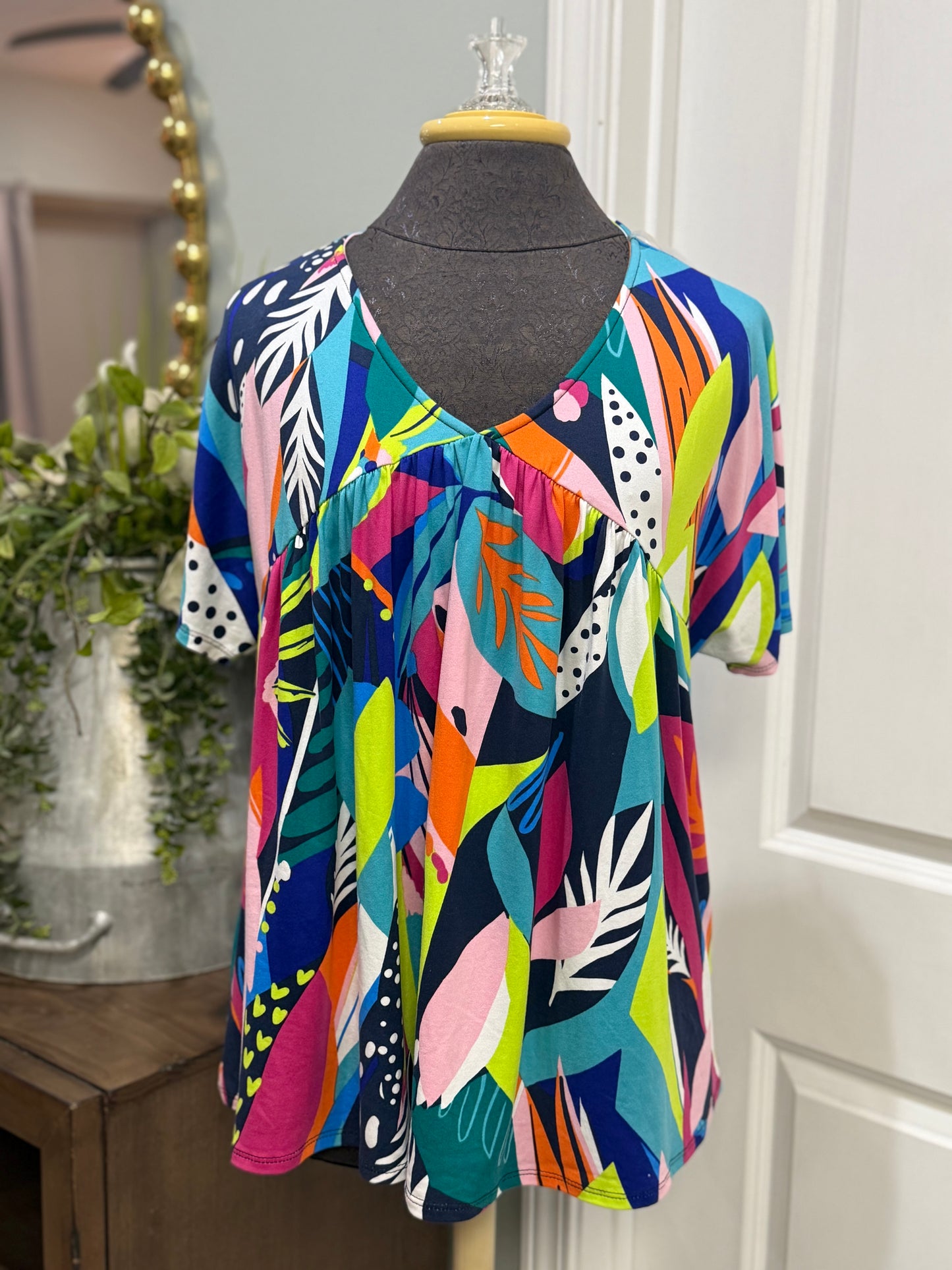 Womens Haptics Peplum Blouse Large