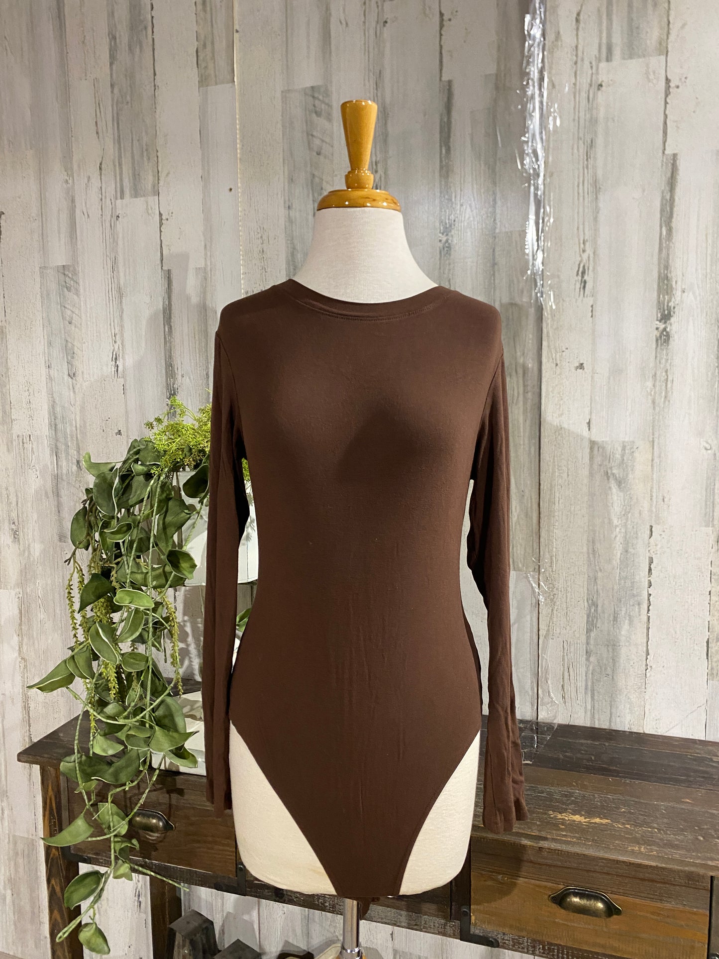 Womens Longsleeve Knit Bodysuit Various Colors Sz Large