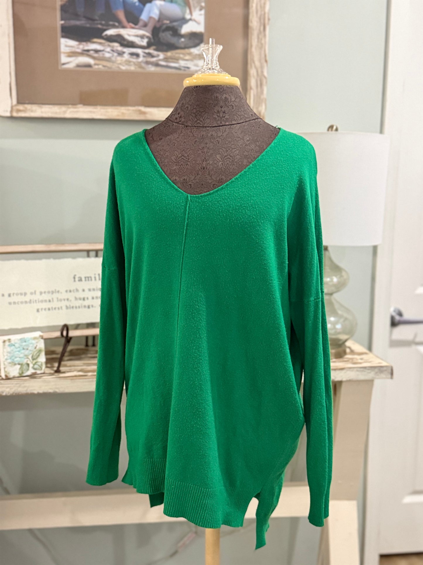 Womens Green Dreamers Sweater S/M