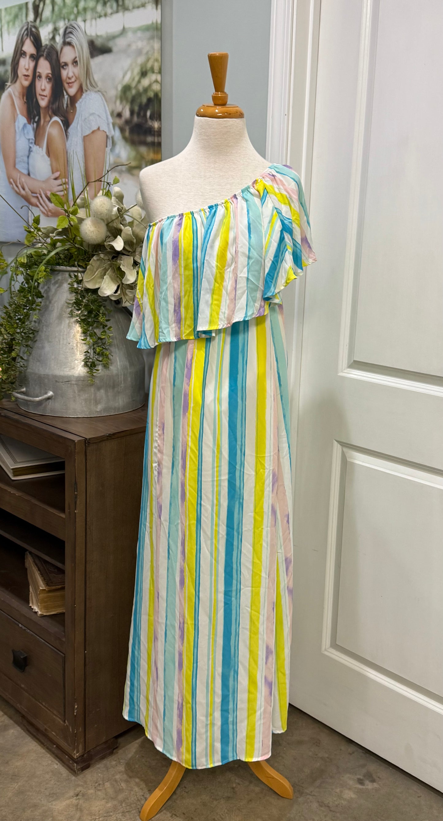 Womens Peach Love Maxi Dress Size Small