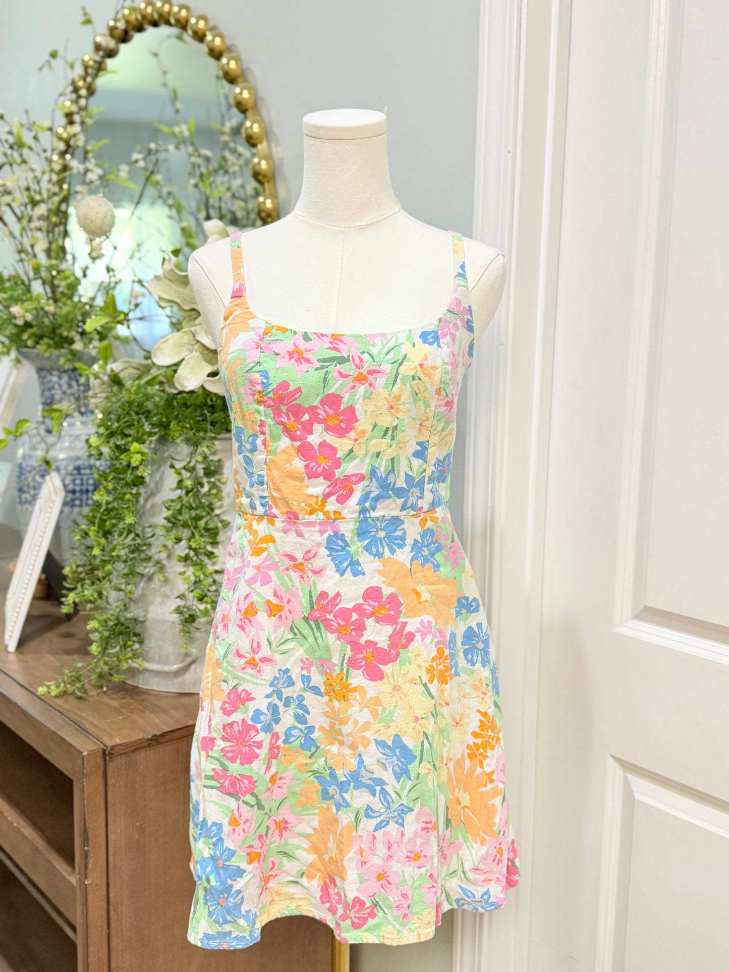 Womens Floral Summer Dress Size Small EUC