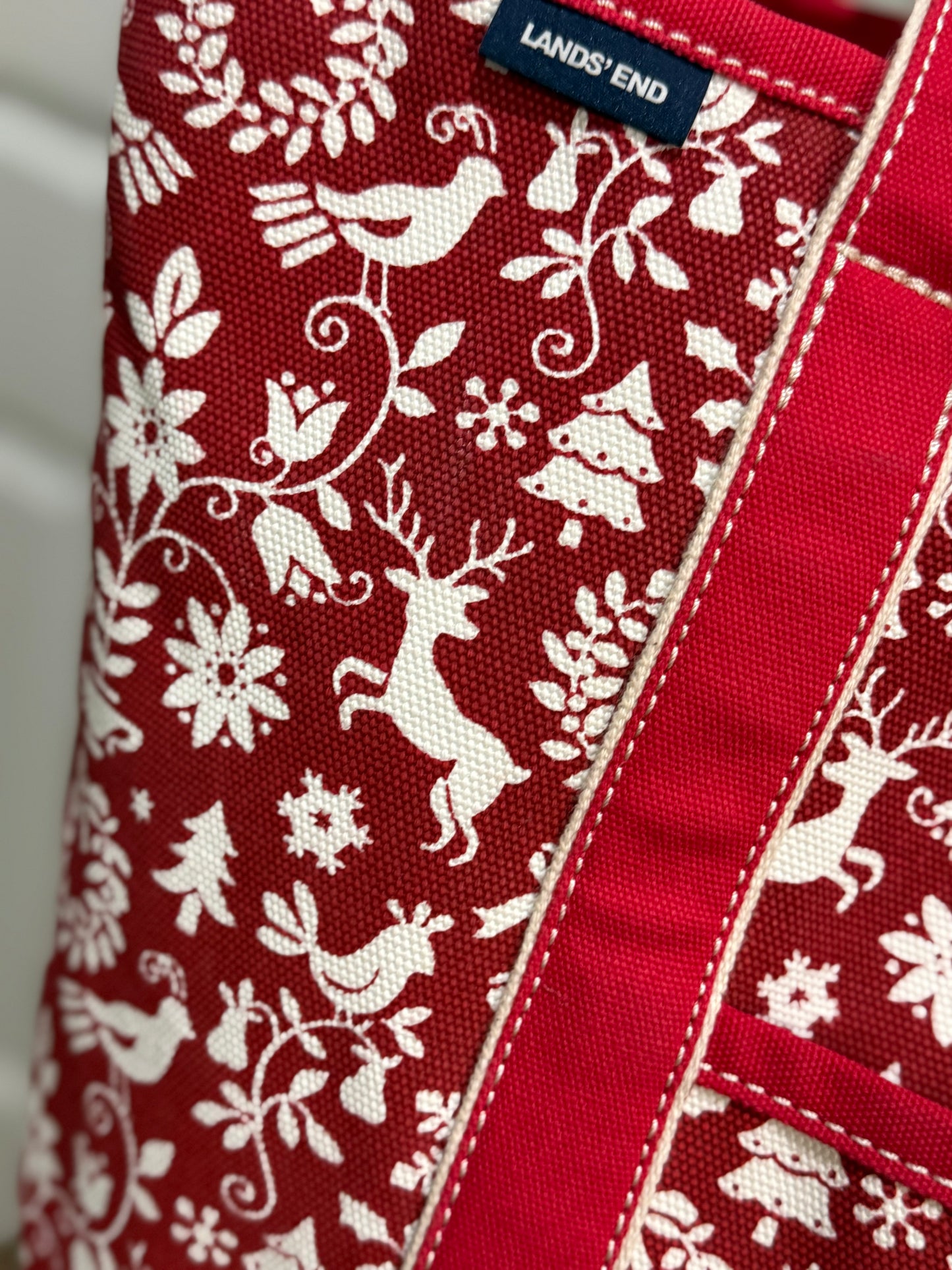Landsend Canvas Christmas Tote
