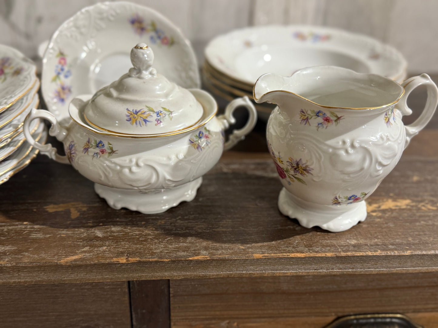 22pc Walbrzych Rose Crest Fine China