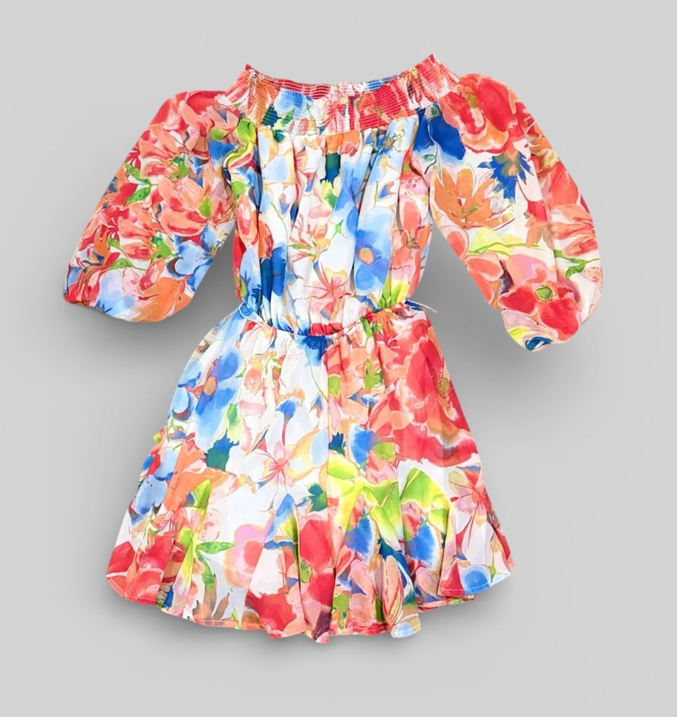 Womens Flying Tomato Floral Romper Small