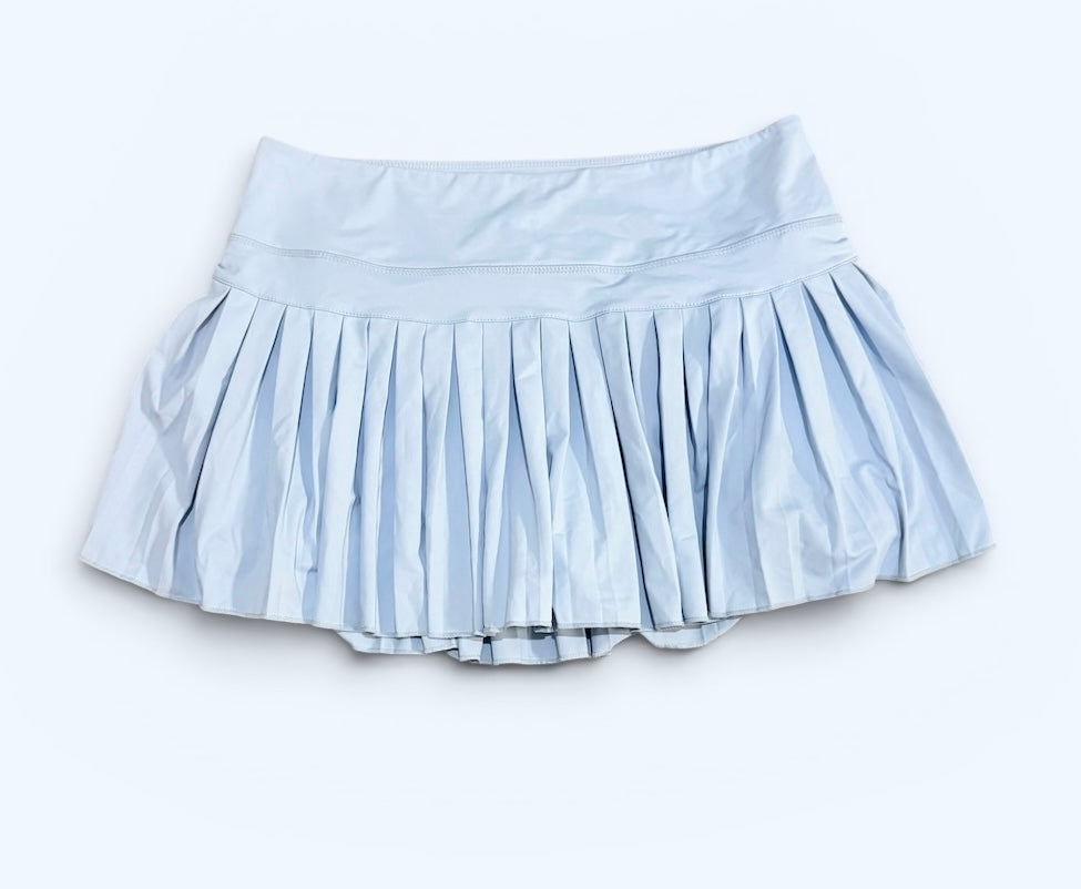 Womens Baby Blue Gold Hinge Skirt XXL EUC