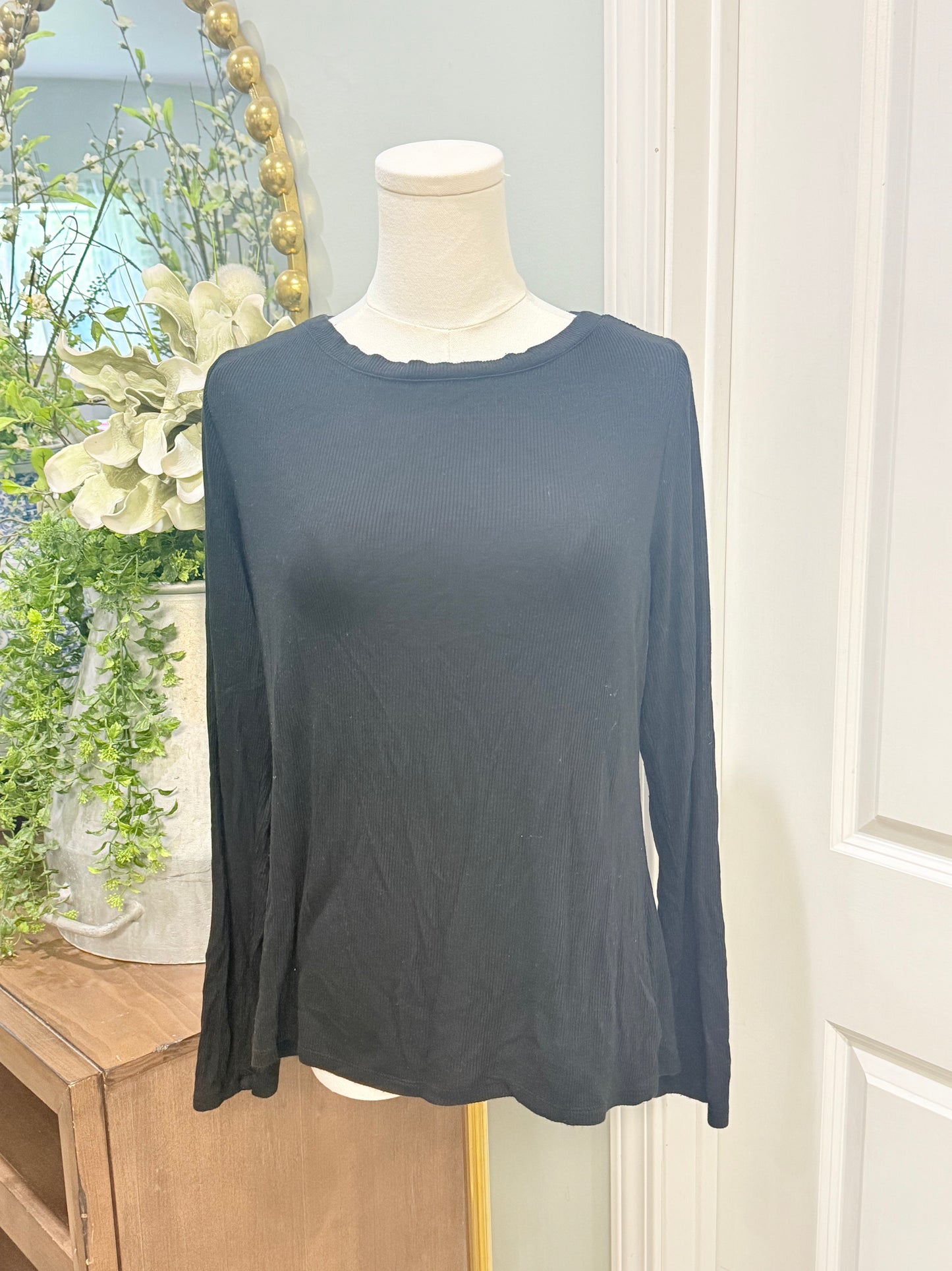 Womens Gibsom Latimer Black Shirt Large EUC