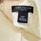 Womens Cream Pleated Blouse Small Petite EUC