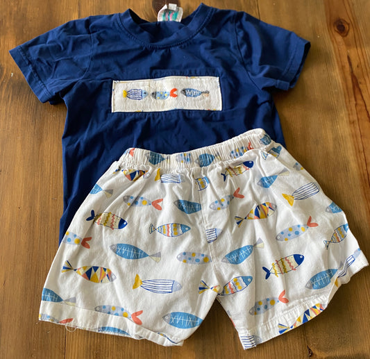 Boys The Smocking Place Smocked Fish Set Sz 5