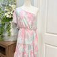 Womens Snake Print One Shoulder Dress Large EUC