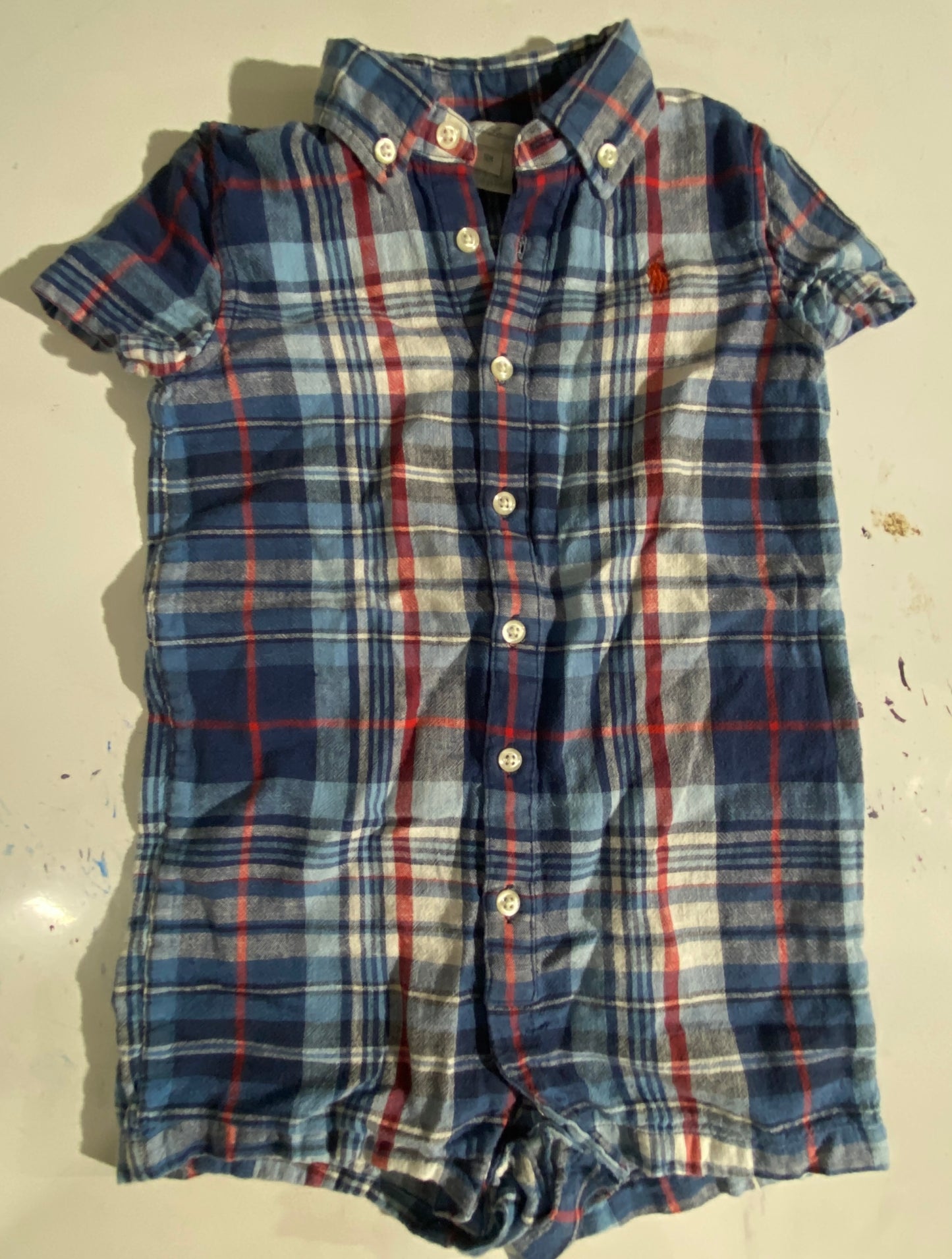 Boys Ralph Lauren Plaid John John Size 18M