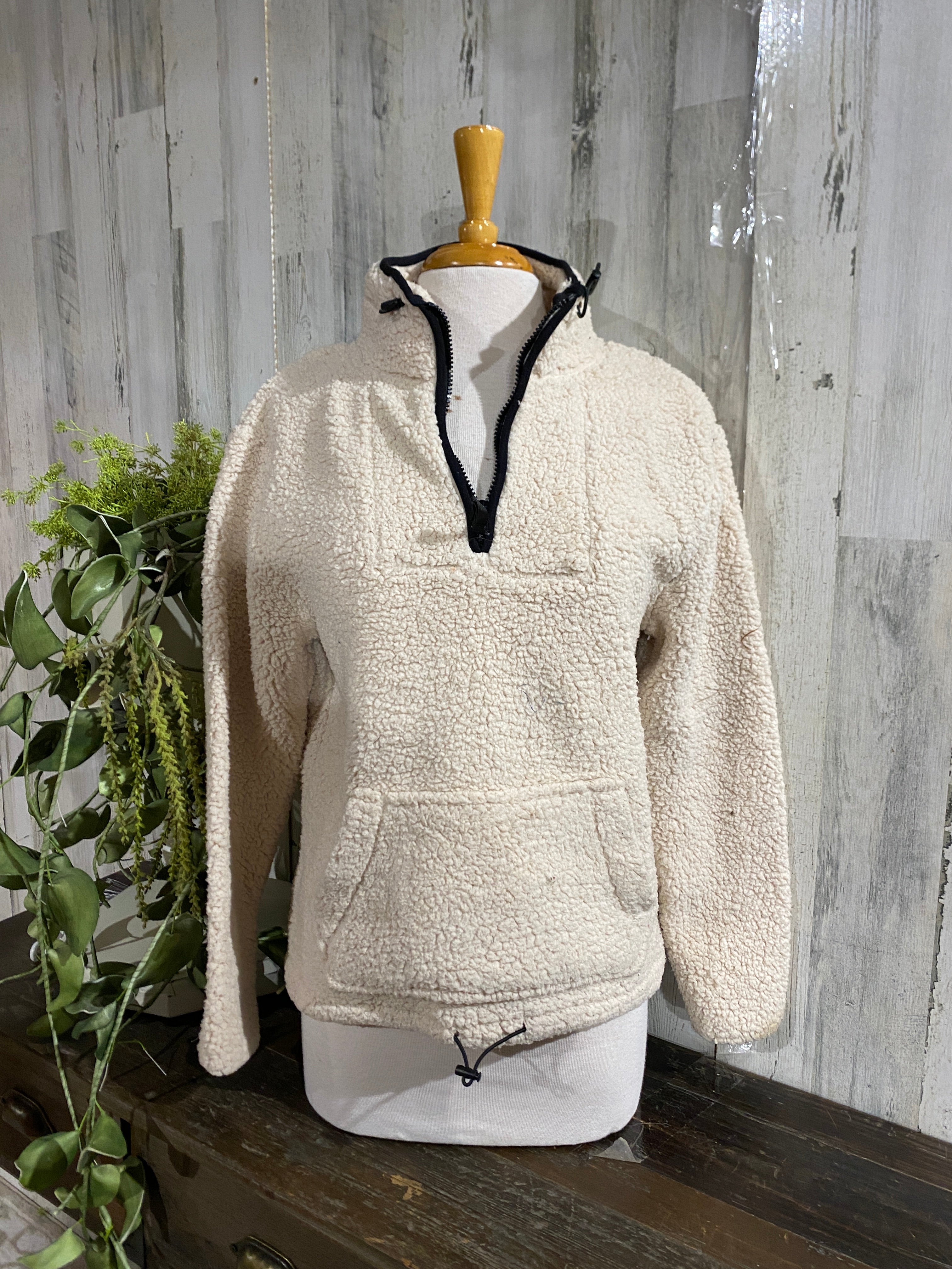 Love tree sherpa pullover sale