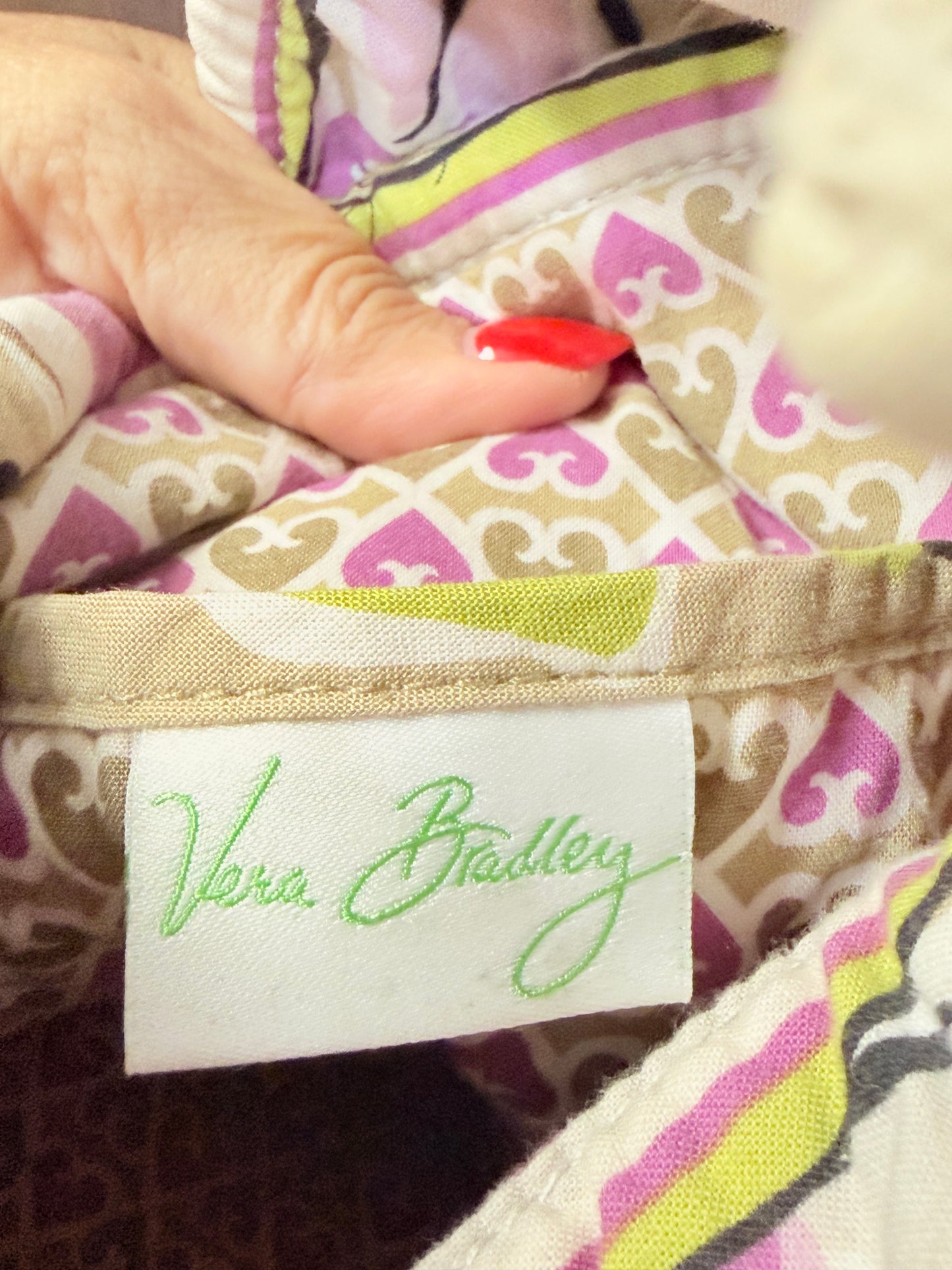 Vera Bradley Quilted Purse EUC Hope Garden Print