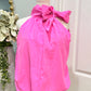 Womens Glam Bubble Blouse Large NWT