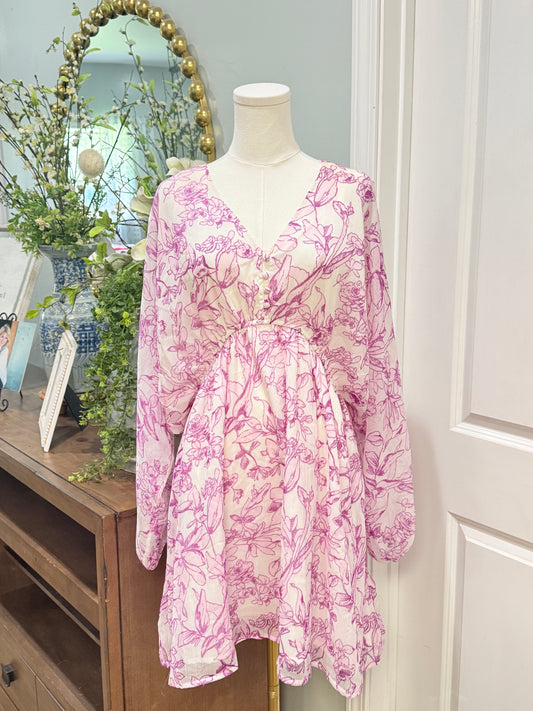 Womens A New Day Floral Dress XL EUC