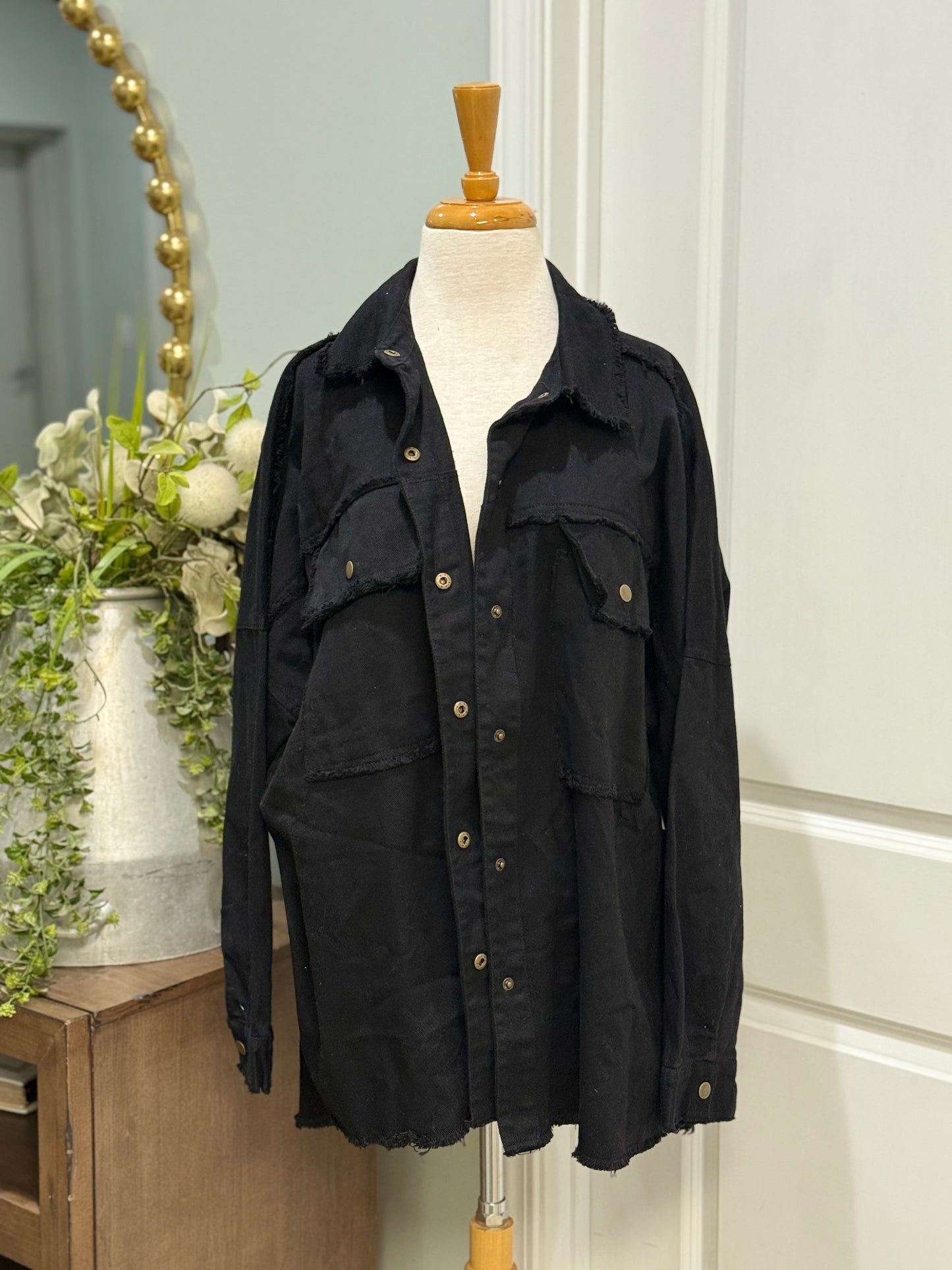 Womens Rock & Roll Denim Jacket Size Large