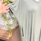 Womens Green Tshirt Maxi Dress Small OVERSIZED