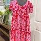 Womens Pink Leopard Umgee Dress Medium EUC