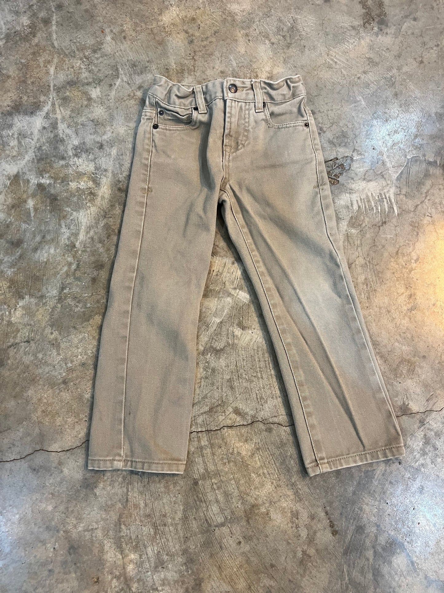 Boys Lucky Brand Khaki Jeans Size 5