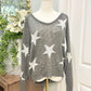 Womens Blank Paige Star Sweater Large EUC