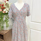 Womens Loft Floral Midi Dress Size 4 EUC