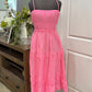Womens Ocean Drive Pink Maxi Dress Medium EUC