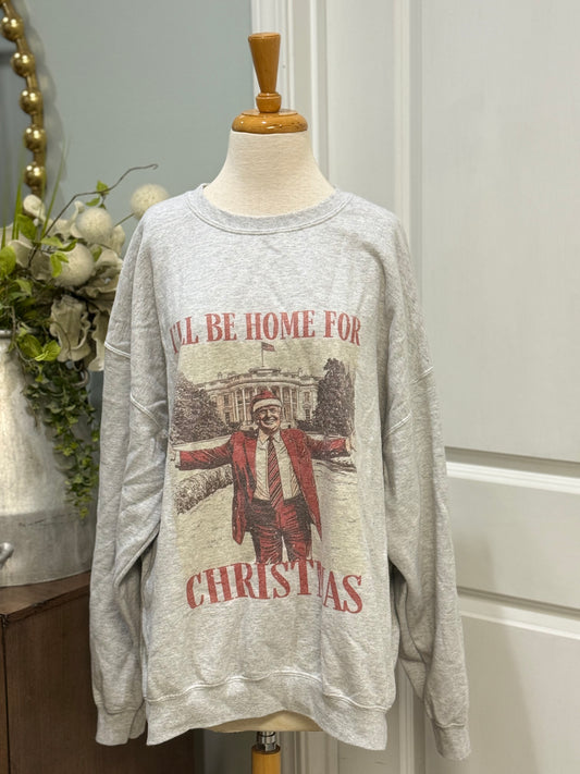 Womens Trump Christmas Sweatshirt 2XL