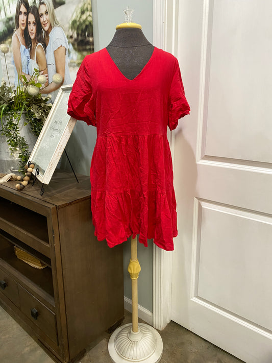 Womens Fancy Inn Red Dress Size Medium