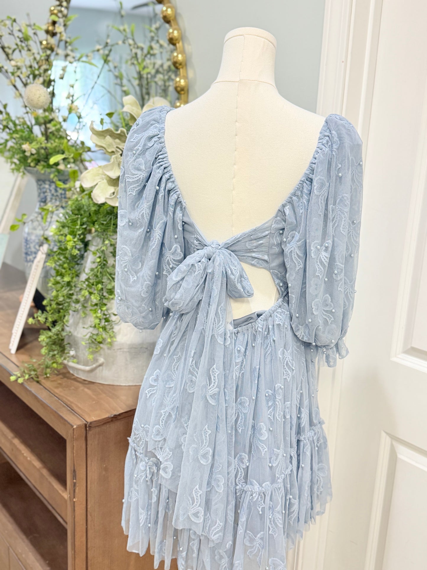 Womens Mable Pearl Babydoll Dress Large EUC