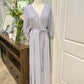 Womens In Bloom Lavender Maxi Wrap Dress Large EUC
