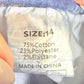 Womens Pull On Wide Leg Jeans Size 14 EUC