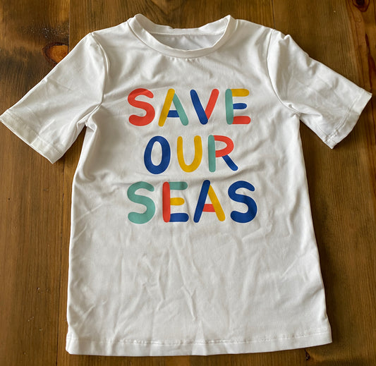 Boys Cat & Jack Swim Shirt Sz 5T