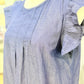 Womens Coco Main Denim Flutter Sleeve Dress Large EUC