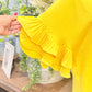 Womens ODDI Yellow Blouse Medium EUC