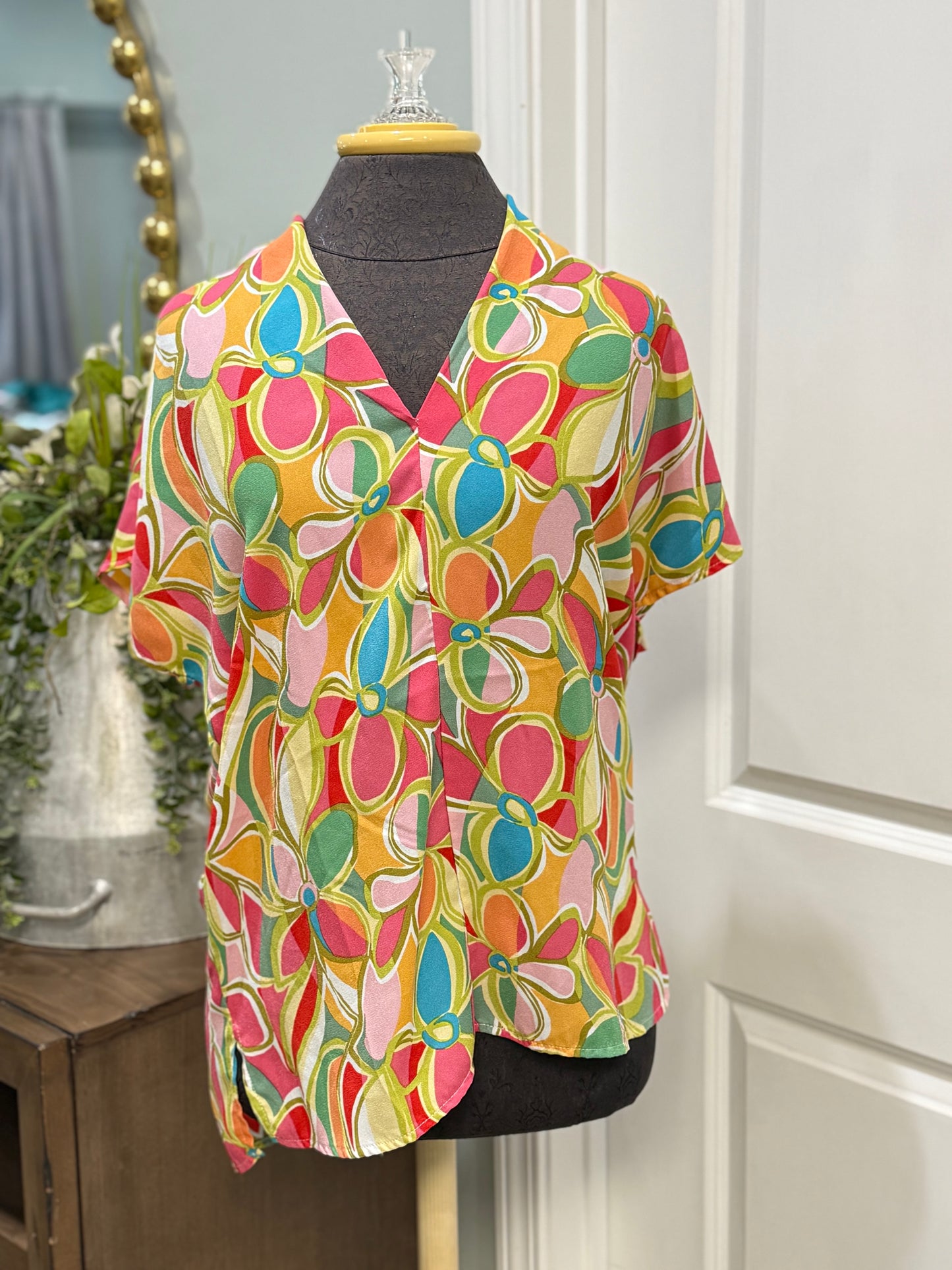 Womens First Love Blouse Large EUC