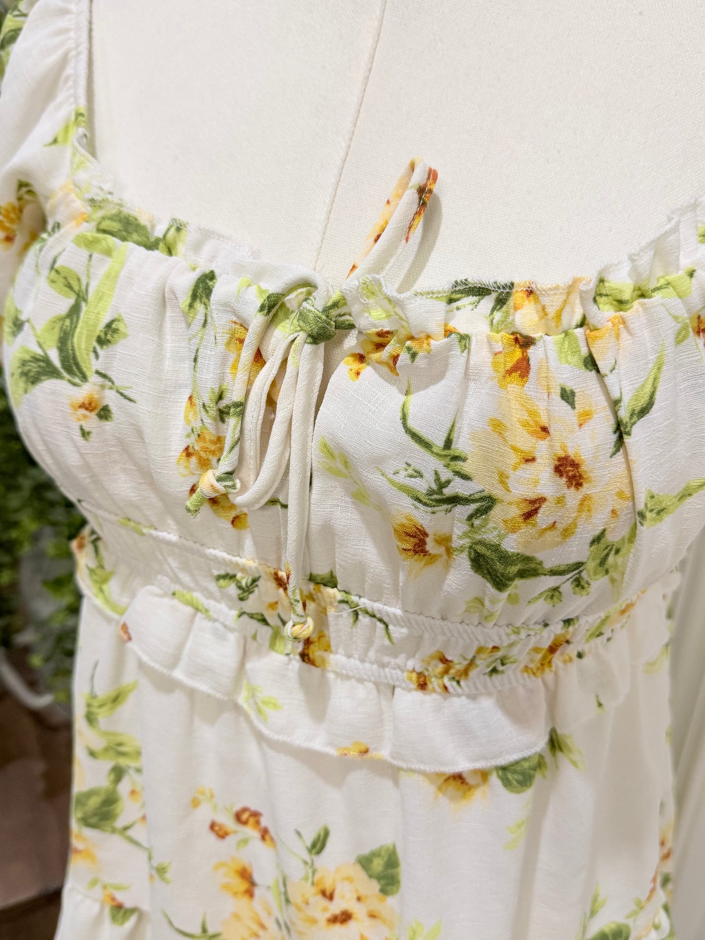 Womens Altard State White Floral Mini Dress XS EUC
