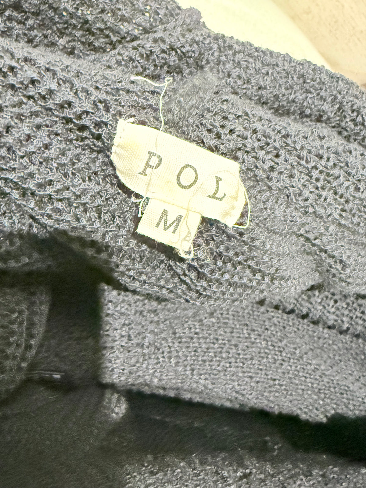 Womens Black Knitted Hoodie Oversized Pullover Medium EUC