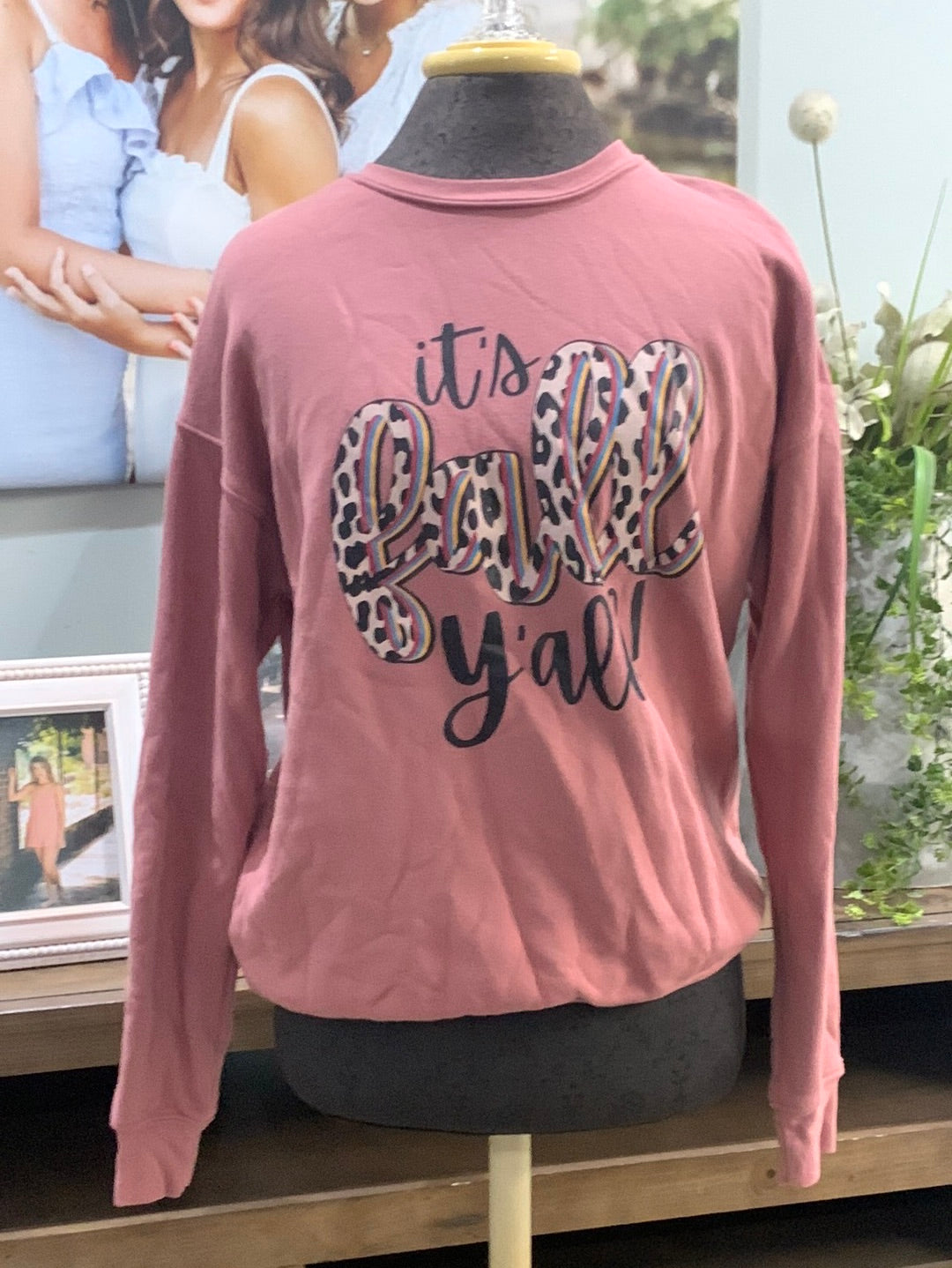 Womens Fall Yall Sweatshirt Size Medium